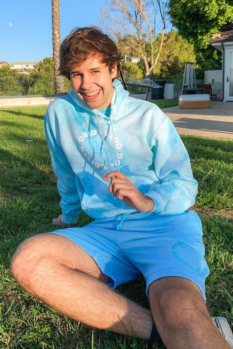 David dobrik red fashion hoodie