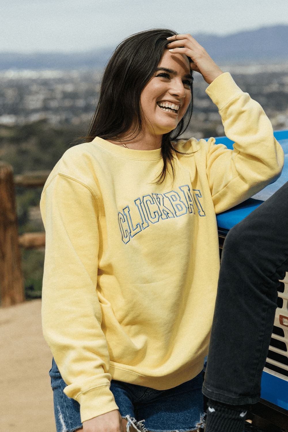 David Dobrik Yellow Sunrise Clickbait Sweater fanjoydkospa