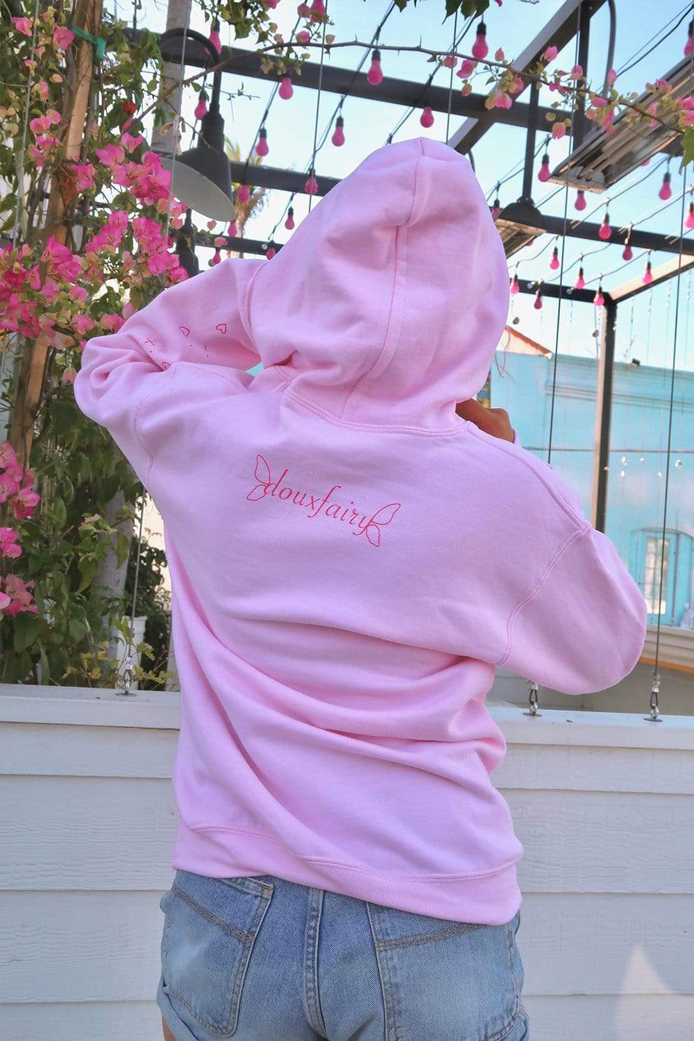 Doux Fairy Fairy Wings Pink Hoodie fanjoydkospa